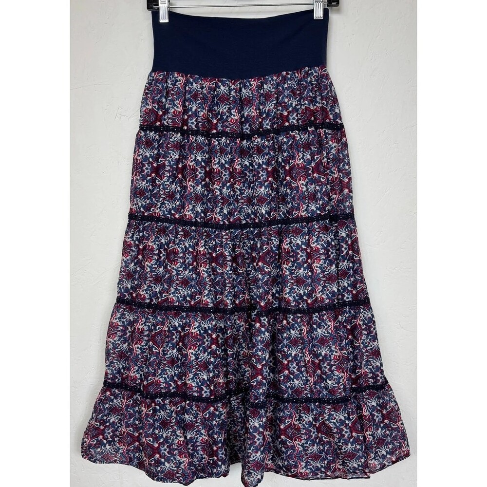 Reba Blue Maxi Skirt Women's Size Small